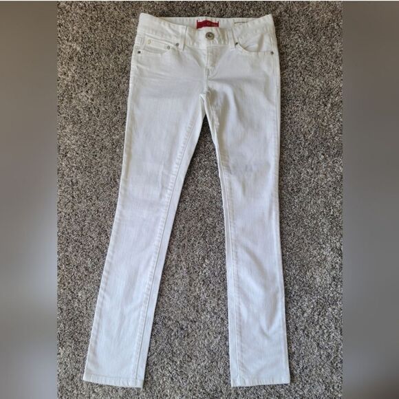 Guess 34 White Full Length Midrise Skinny Sarah Fit Men's Jeans - Picture 8 of 11